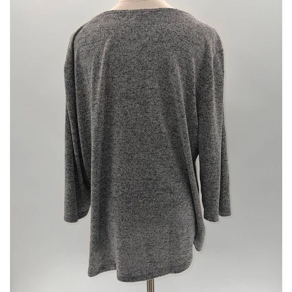 Magical Season Plus Size Gray "Headin to the Pumpkin Patch" 3/4 Sleeve Shirt-1X - Picture 3 of 13